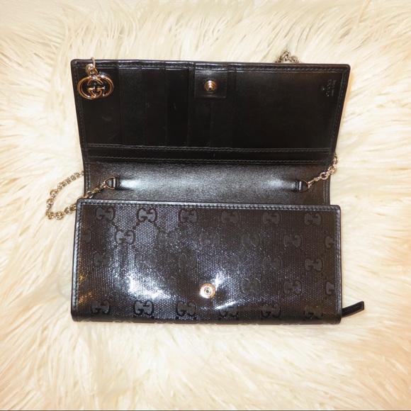 Gucci GG Imprime Coated Canvas Wallet on Chain - Picture 5 of 7